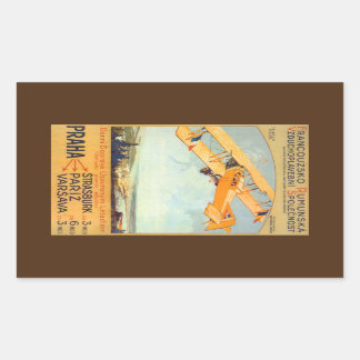 Praha ~ Franco Roumanie Rectangular Sticker