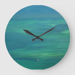 Praia Da Arrabida -THE REAL PORTUGAL Large Clock