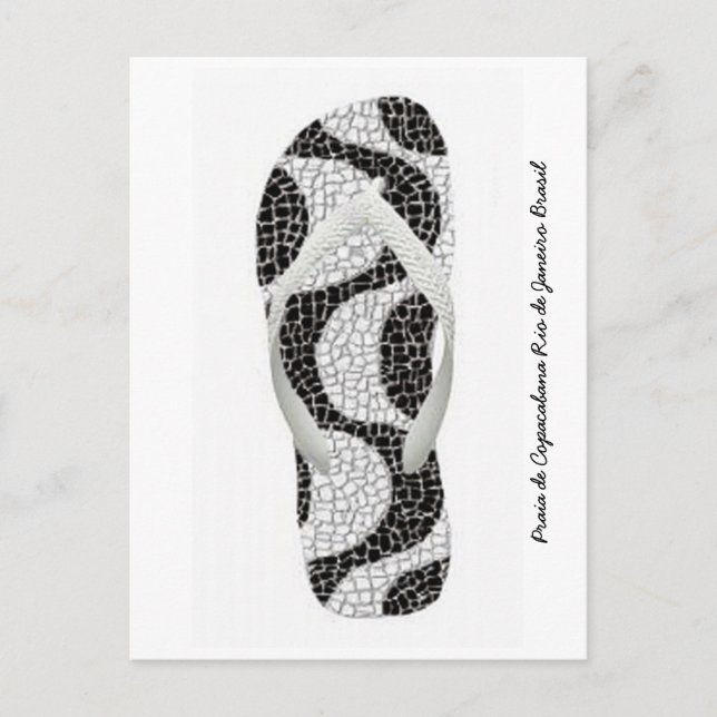 Praia de Copacabana Rio de Janeiro Brasil Postcard (Front)