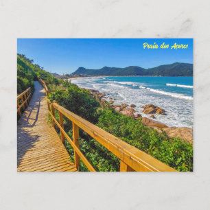 Praia dos Açores, Florianópolis, Brasil Postcard