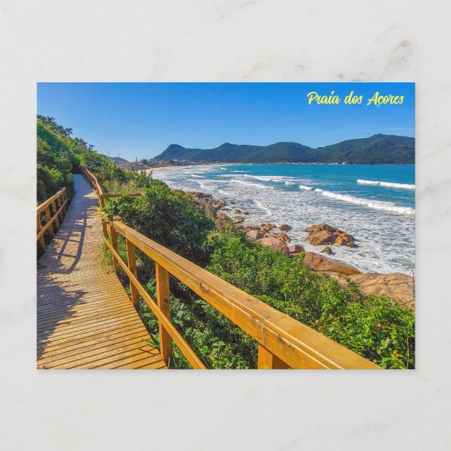 Praia dos Açores, Florianópolis, Brasil Postcard (Front)