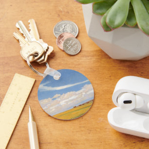 Prairie After Storm by Maynard Dixon, Vintage Art Key Ring