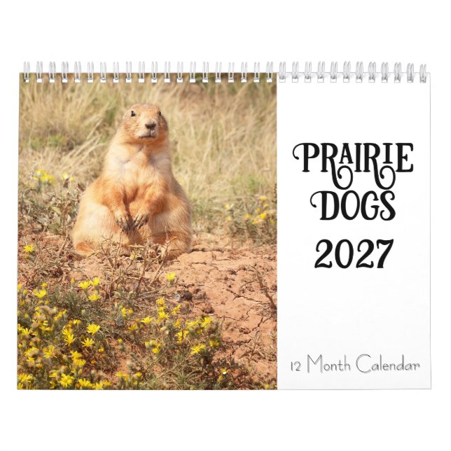Prairie Dog 2027 12 Month Calendar (Cover)
