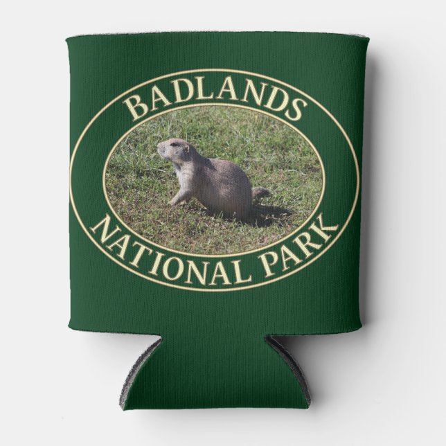 Prairie Dog at Badlands National Park in SD Can Cooler (Front)