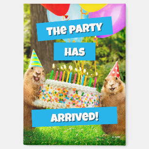 Prairie Dog Birthday Party Magnet