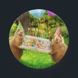 Prairie Dog Birthday Party Paper Plate<br><div class="desc">The party has arrived! | Avanti,  the Global Humor Brand™ has been entertaining the world with its Feel Good Funny greeting cards for over 40 years. Our characters live life to the fullest and celebrate the humor in everyday life.</div>