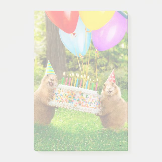 Prairie Dog Birthday Party Post-it Notes (Front)