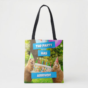 Prairie Dog Birthday Party Tote Bag
