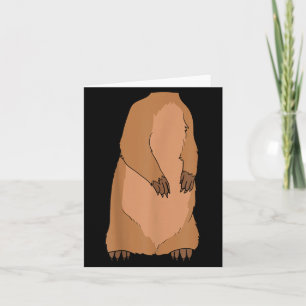 Prairie Dog Body Costume Easy Halloween Funny Gift Card