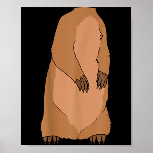 Prairie Dog Body Costume Easy Halloween Funny Gift Poster