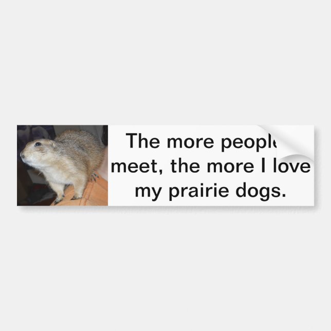 Prairie Dog Bumper Sticker (Front)