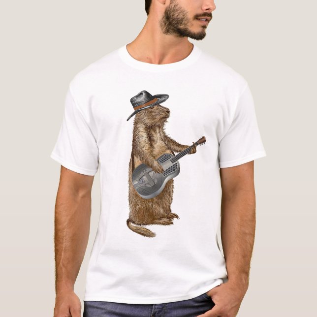 Prairie Dog Guitar T-Shirt (Front)