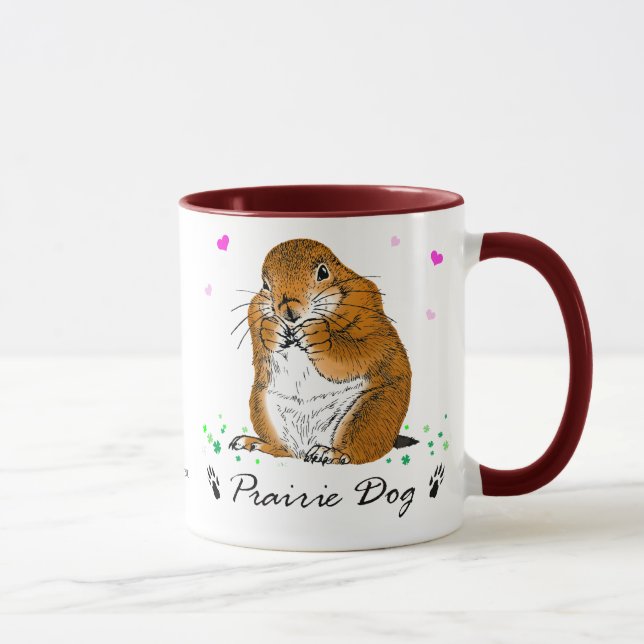 prairie dog (Heart) Mug (Right)