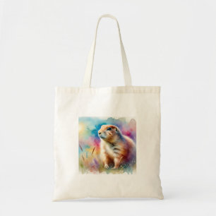 Prairie Dog in Watercolor 081024AREF121 - Watercol Tote Bag