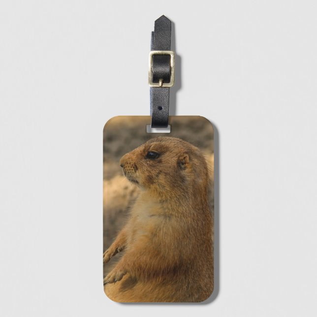Prairie Dog Photo Luggage Tag (Front Vertical)
