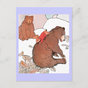 Prairie Dog Playing with Bear Postcard