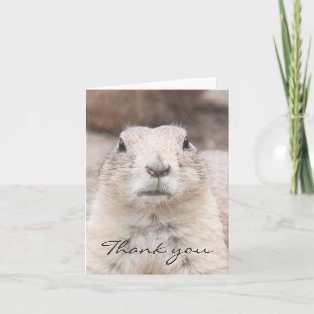 Prairie dog portrait Thank you (Front)