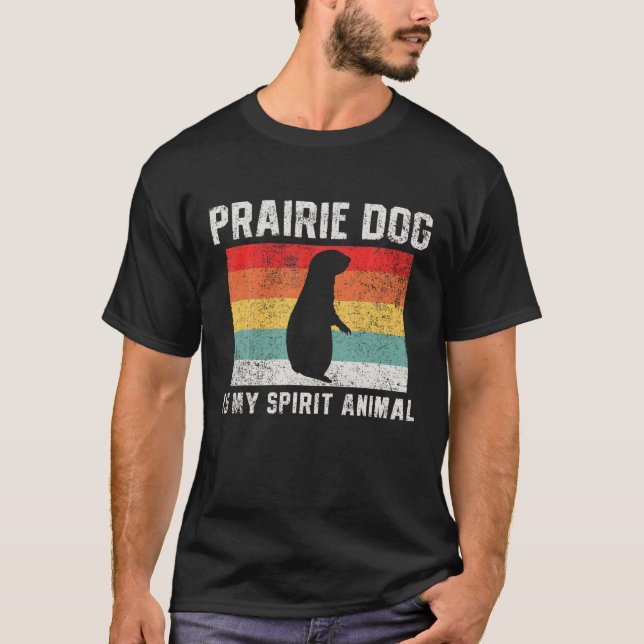 Prairie Dog Retro Vintage T-Shirt (Front)