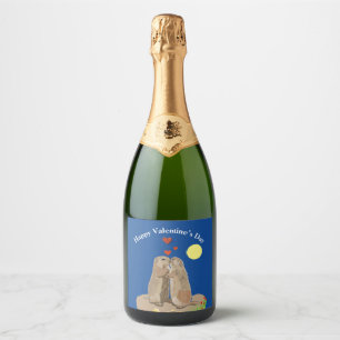 Prairie Dog Valentine’s Day Sparkling Wine Label
