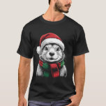 Prairie Dog Xmas Santa Hat Scarf Christmas Costume T-Shirt<br><div class="desc">Prairie Dog Xmas Santa Hat Scarf Christmas Costume</div>