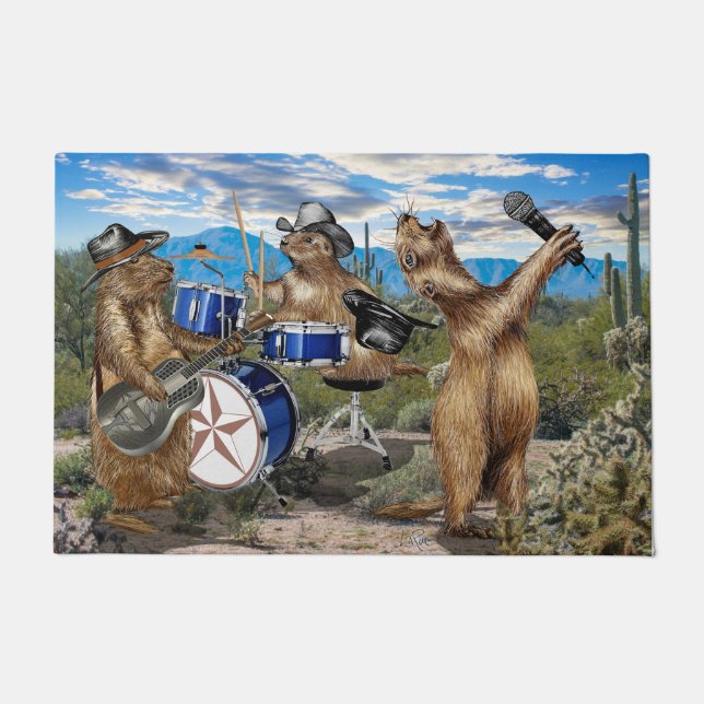 Prairie Dogs Doormat (Front)
