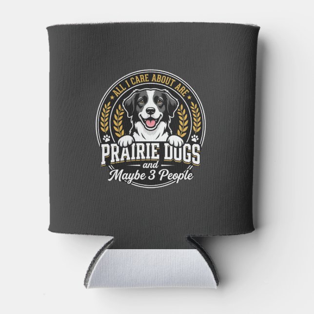 Prairie Dogs Maybe 3 People Design Can Cooler (Front)
