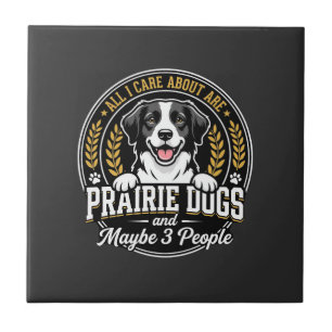 Prairie Dogs Maybe 3 People Design Tile