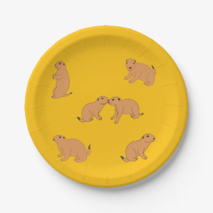Prairie Dogs Paper Plate