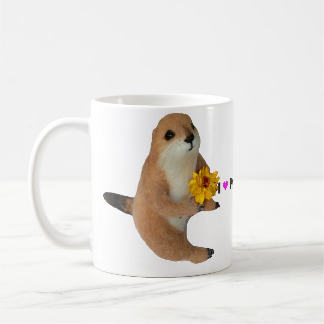 prairie dog's stuffed toy coffee mug (Left)