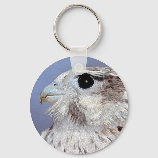 Prairie Falcon Key Ring (Front)