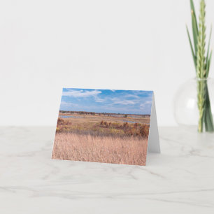 prairie grasses and wetlands at necedah thank you card