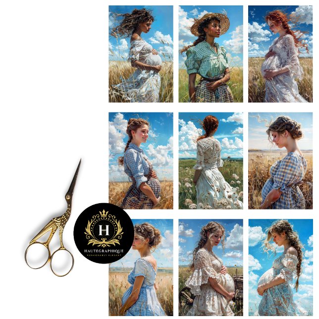 Prairie Maternity Collage Decoupage Tissue Paper (Creator Uploaded)