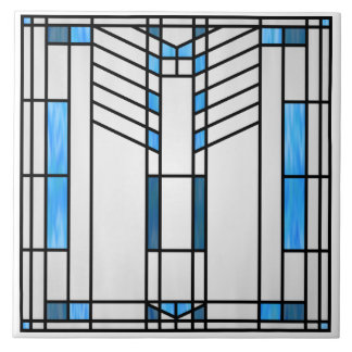 Prairie School Style Interpretation No. 1 Tile
