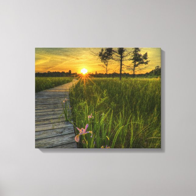 Prairie Sunset Canvas Print (Front)