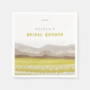 Prairies in Bloom Bridal Shower Napkin