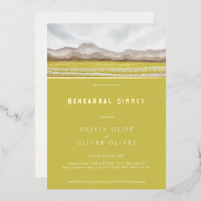 Prairies in Bloom Rehearsal Dinner (Front/Back)