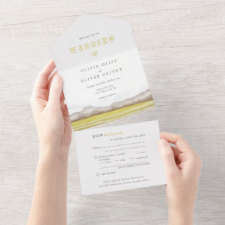 Prairies in Bloom Wedding All In One Invitation