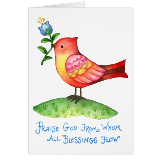 Praise God from Whom All Blessings Flow - Card (Front)