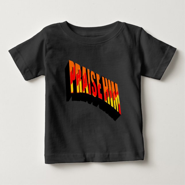 Praise Him Baby Bodysuit (Front)