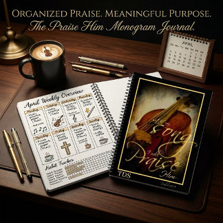 praise Him monogram bullet journal