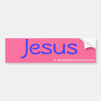Praise Him N Pink Bible Quote Customise it Bumper Sticker