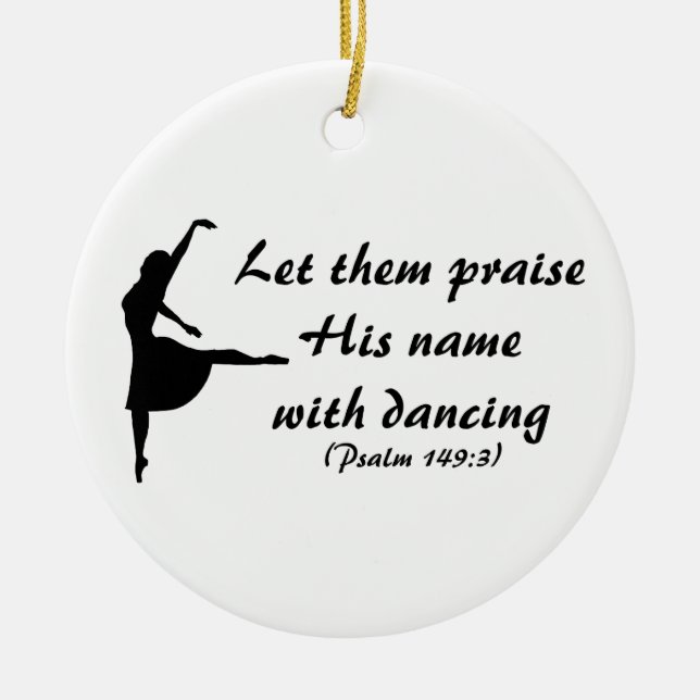Praise Him with Dancing Ornament (Front)