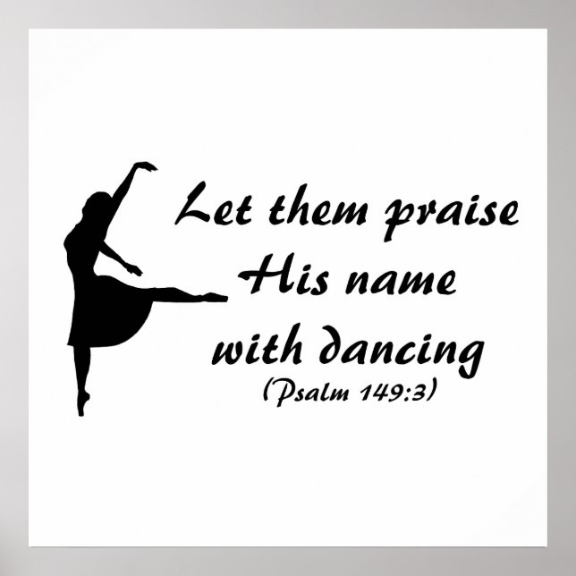 Praise Him with Dancing Poster (Front)