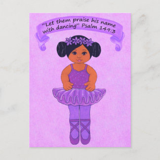 Praise His Name with Dancing 2~Scripture~Print Postcard