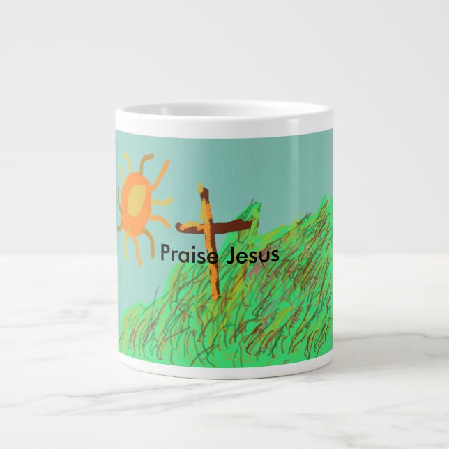 Praise Jesus Inspirational Coffee Mug (Front)