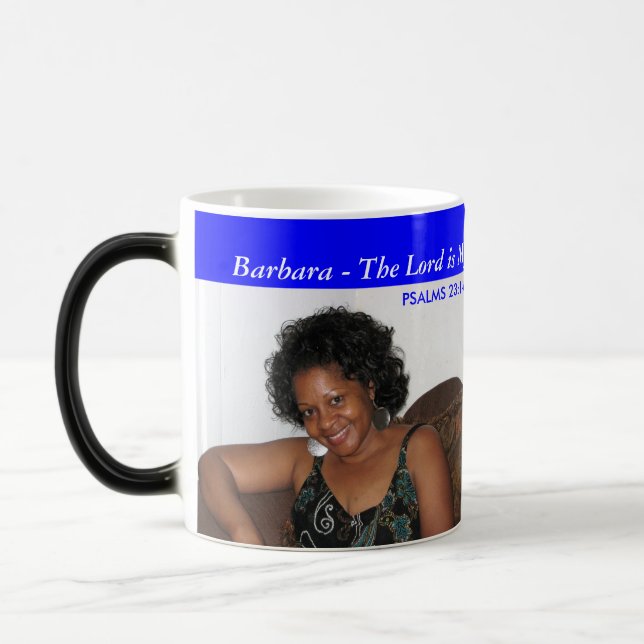 Praise Mug- Personalised - Add your Name & photo Magic Mug (Left)
