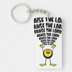 Praise The Lord Emoji Key Ring