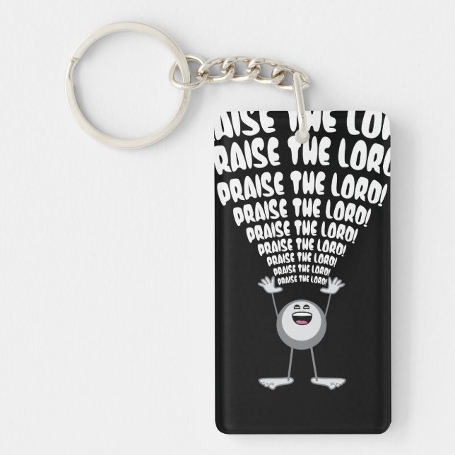 Praise The Lord Emoji Key Ring (Front)