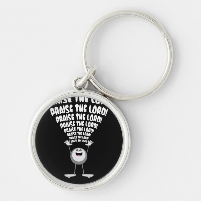 Praise The Lord Emoji Key Ring (Front)