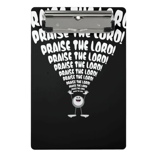 Praise The Lord Emoji Mini Clipboard (Front)